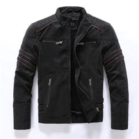 Men's leather washed leather jacket