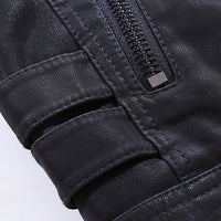 Men's leather washed leather jacket